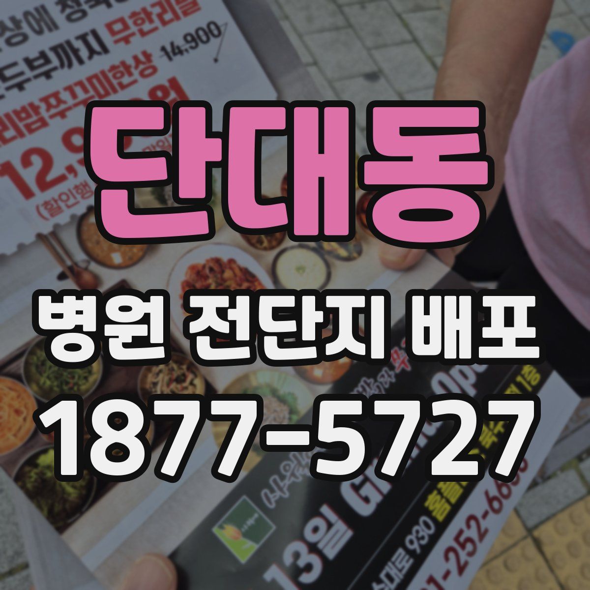 단대동 병원 전단지 배포