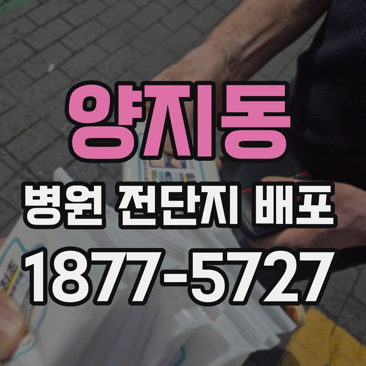 양지동 병원 전단지 배포