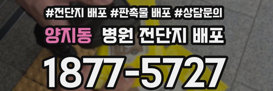 양지동 병원 전단지 배포