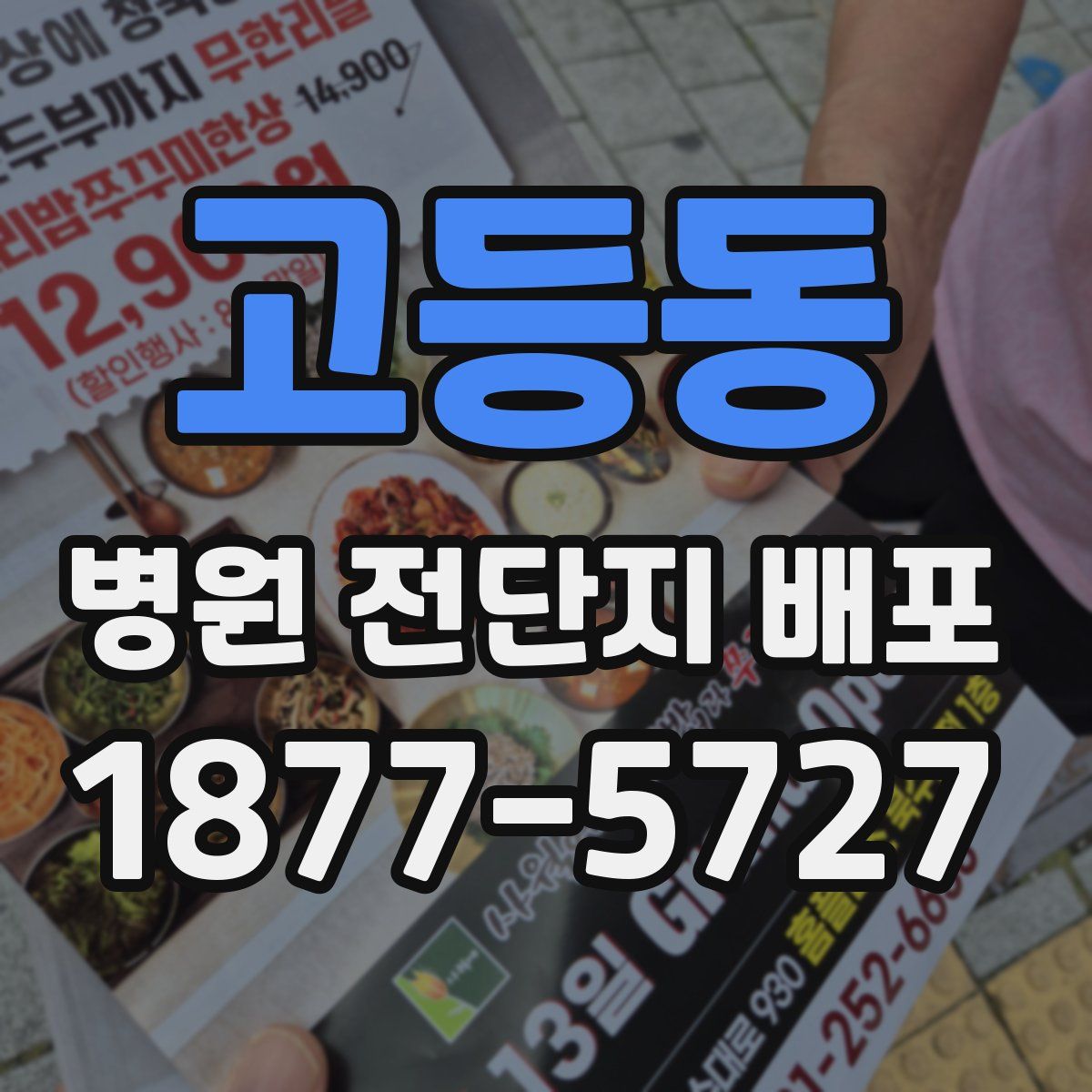 고등동 병원 전단지 배포