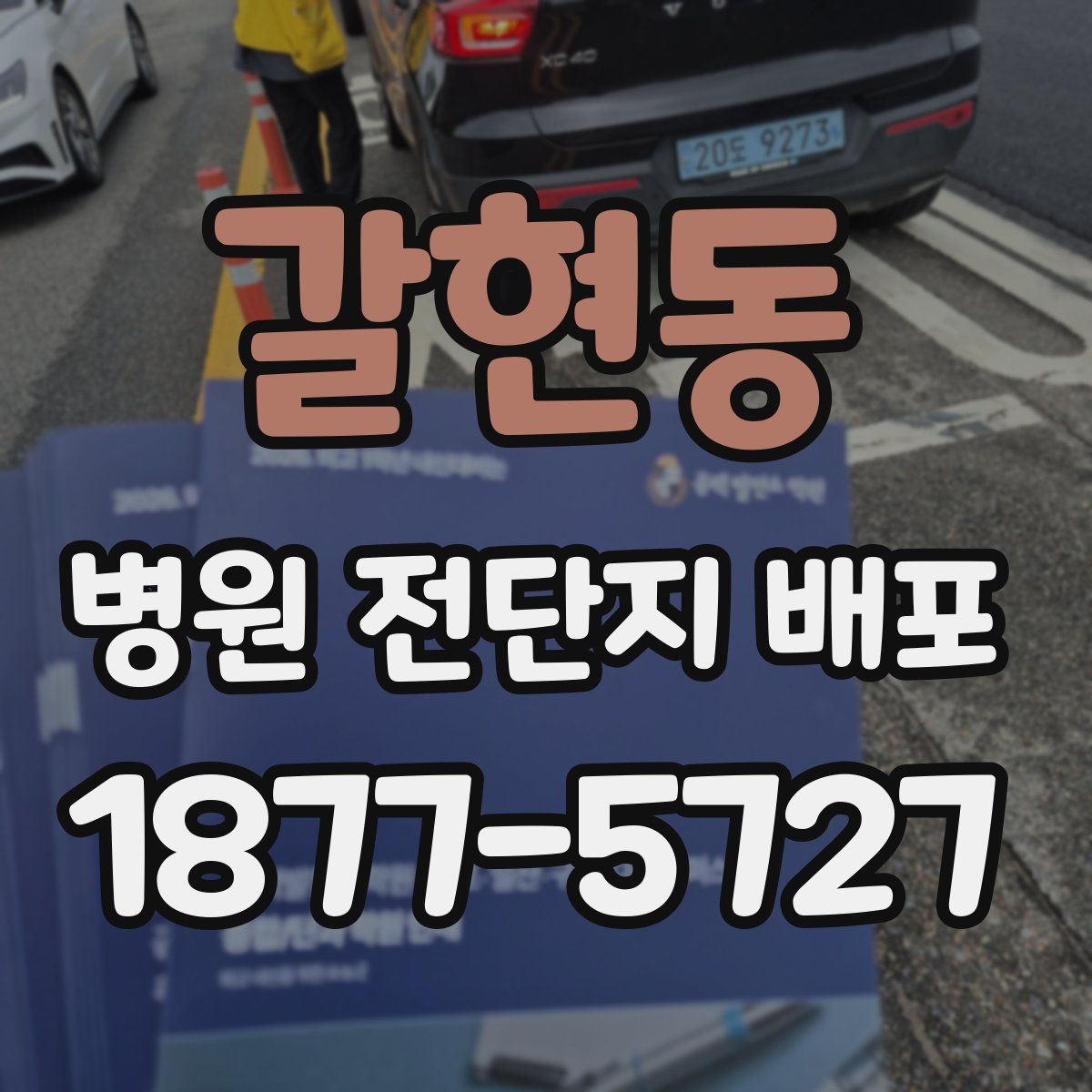 갈현동 병원 전단지 배포