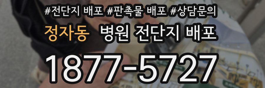정자동 병원 전단지 배포