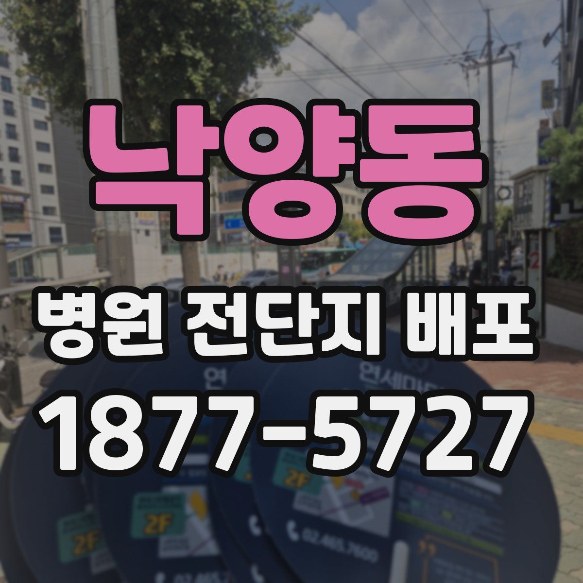 낙양동 병원 전단지 배포