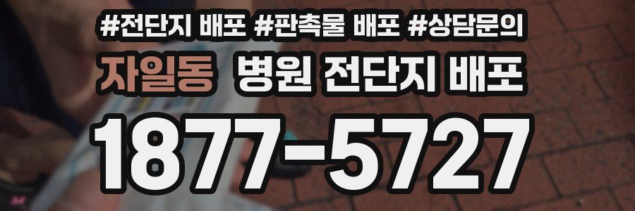 자일동 병원 전단지 배포