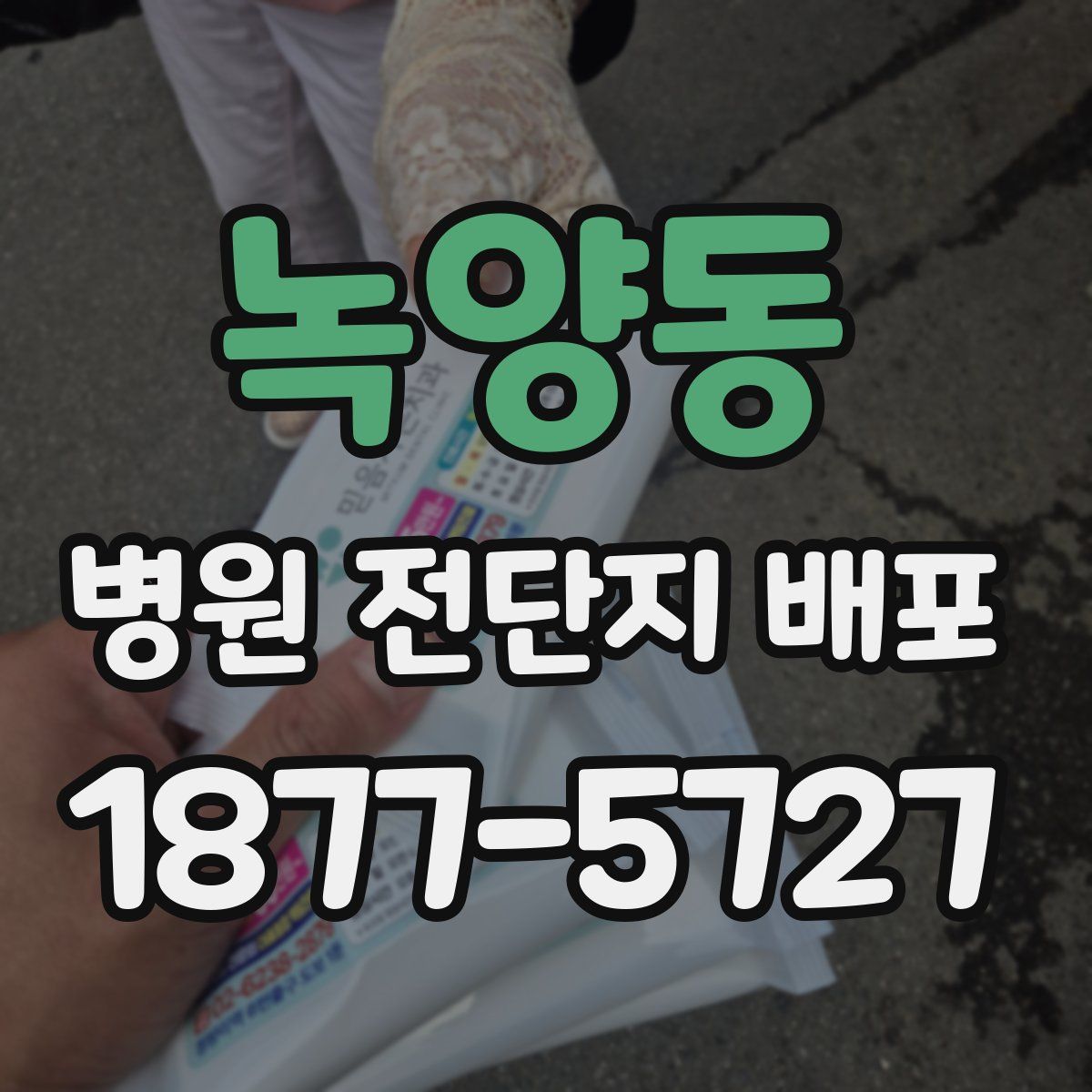 녹양동 병원 전단지 배포
