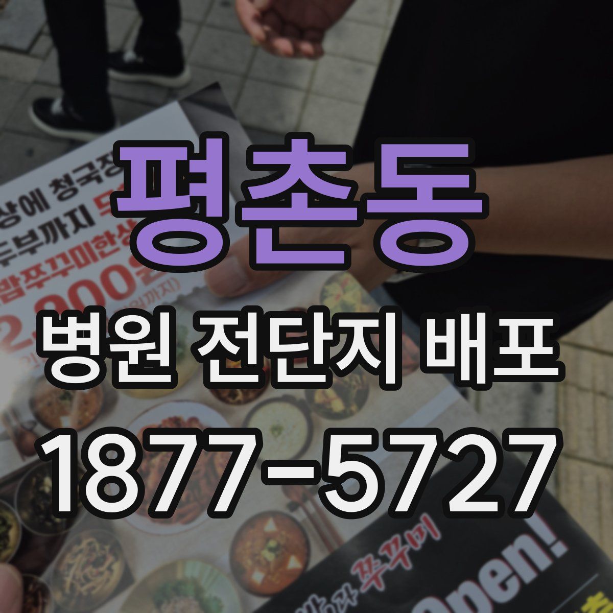 평촌동 병원 전단지 배포
