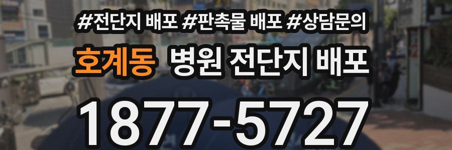 호계동 병원 전단지 배포