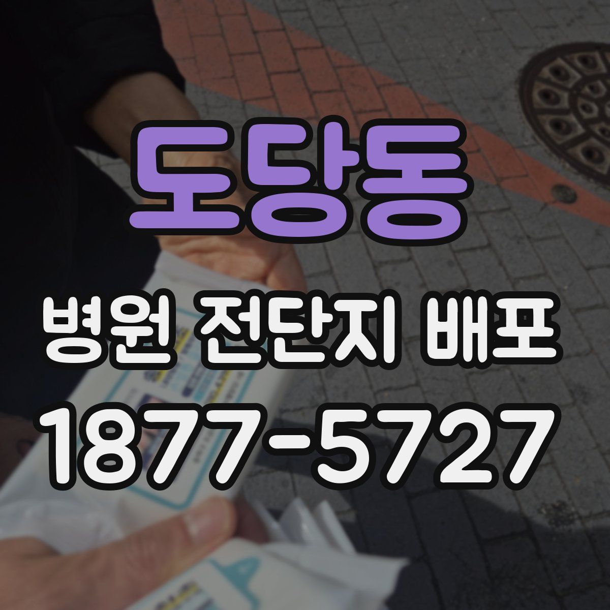 도당동 병원 전단지 배포