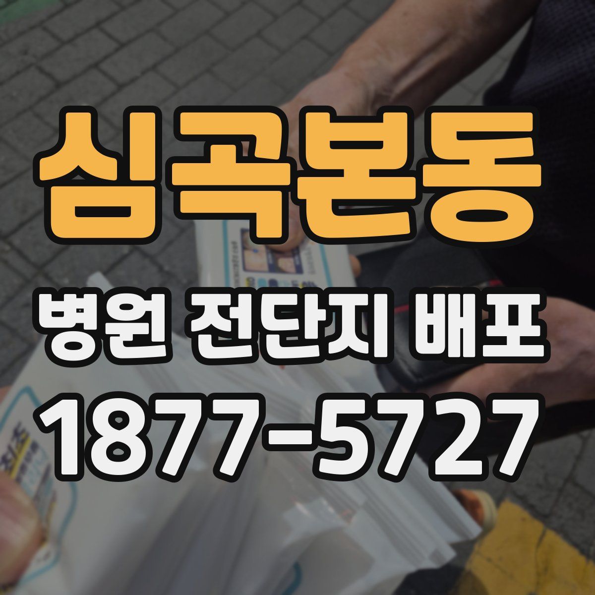 심곡본동 병원 전단지 배포