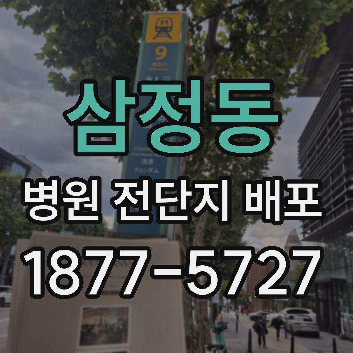 삼정동 병원 전단지 배포