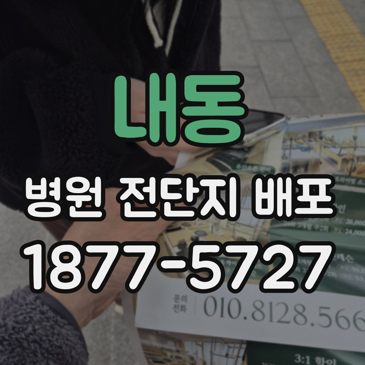 내동 병원 전단지 배포