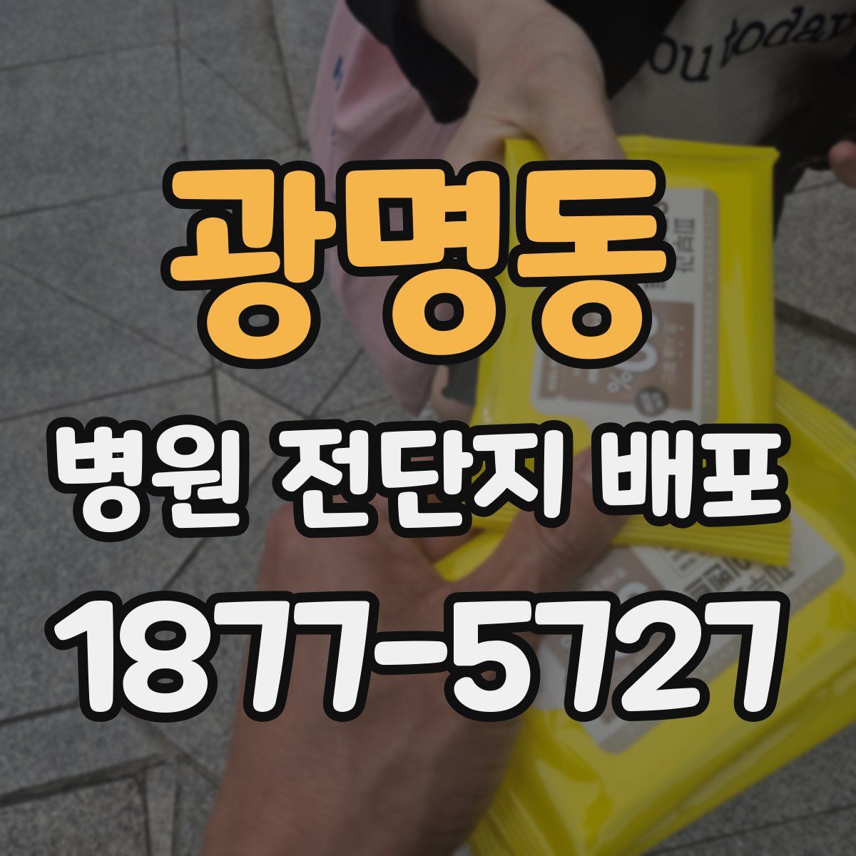 광명동 병원 전단지 배포