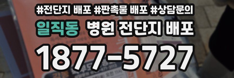 일직동 병원 전단지 배포