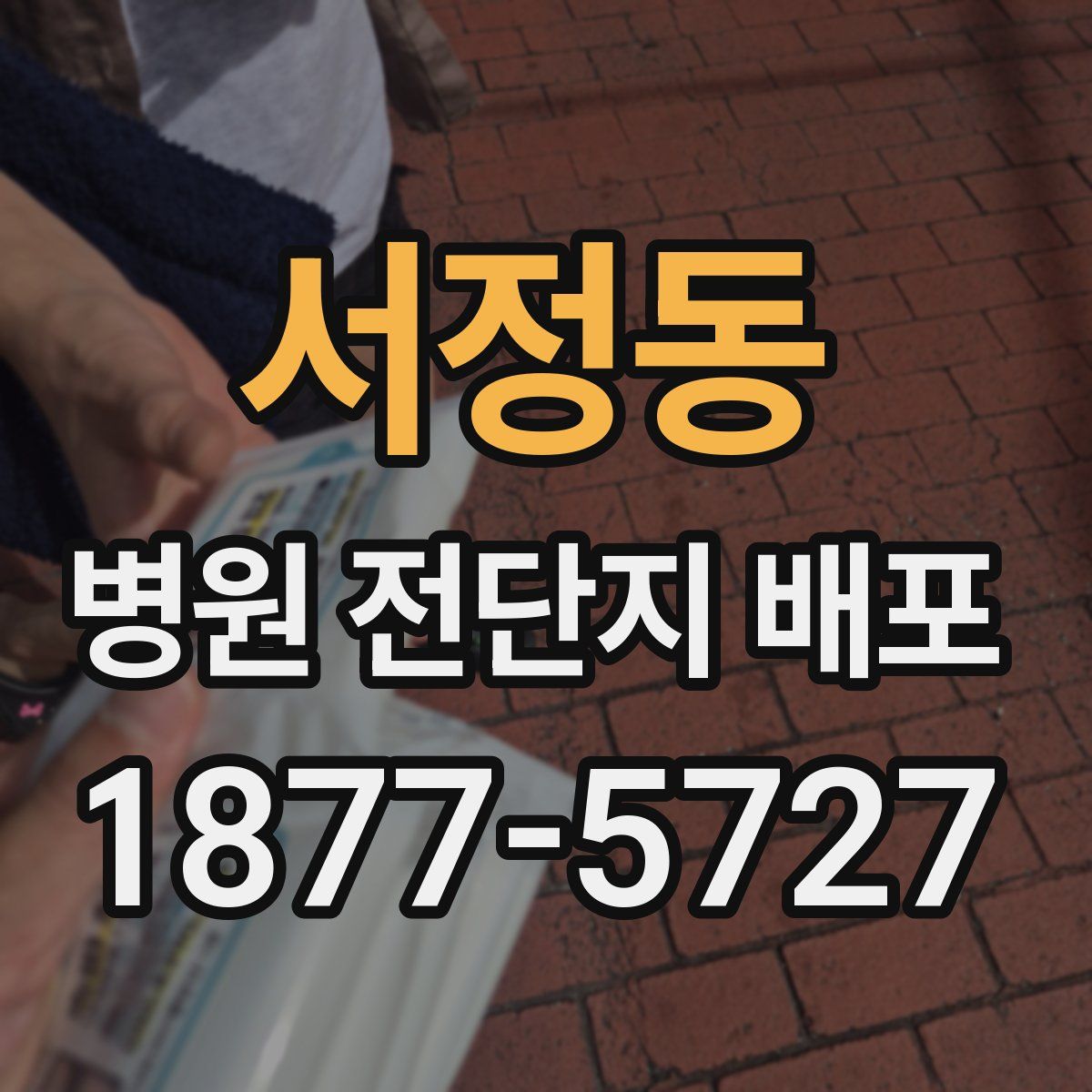 서정동 병원 전단지 배포