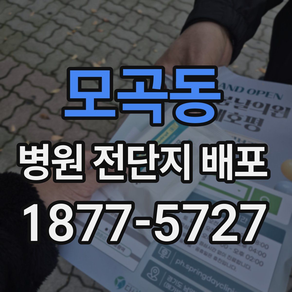 모곡동 병원 전단지 배포