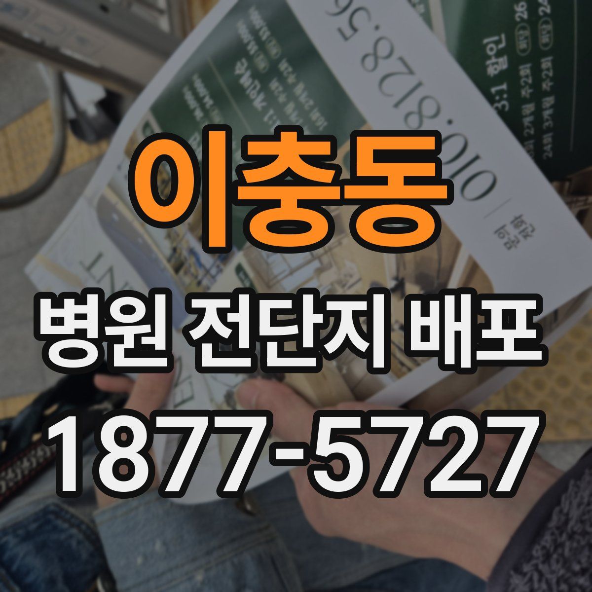이충동 병원 전단지 배포