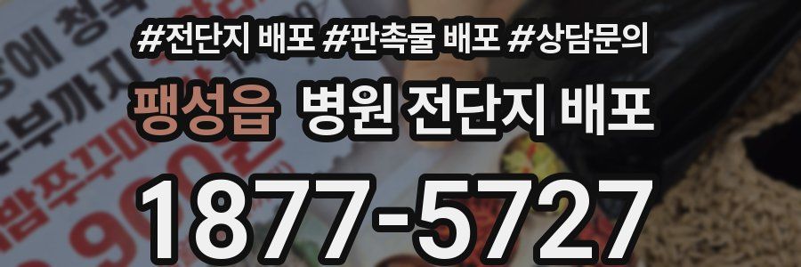 팽성읍 병원 전단지 배포