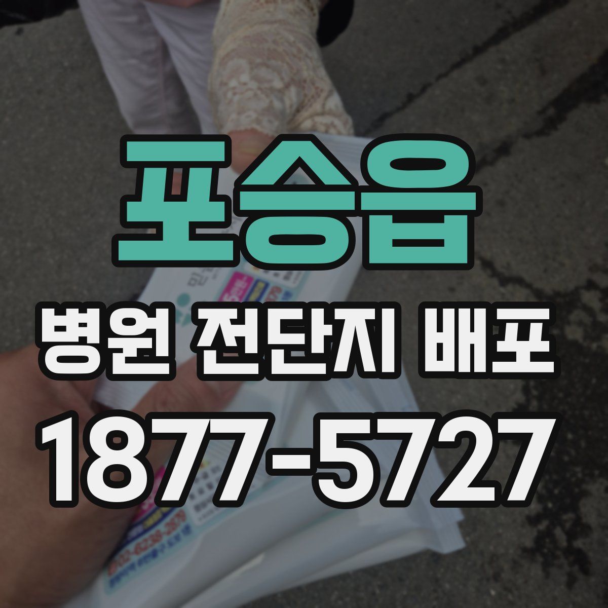 포승읍 병원 전단지 배포