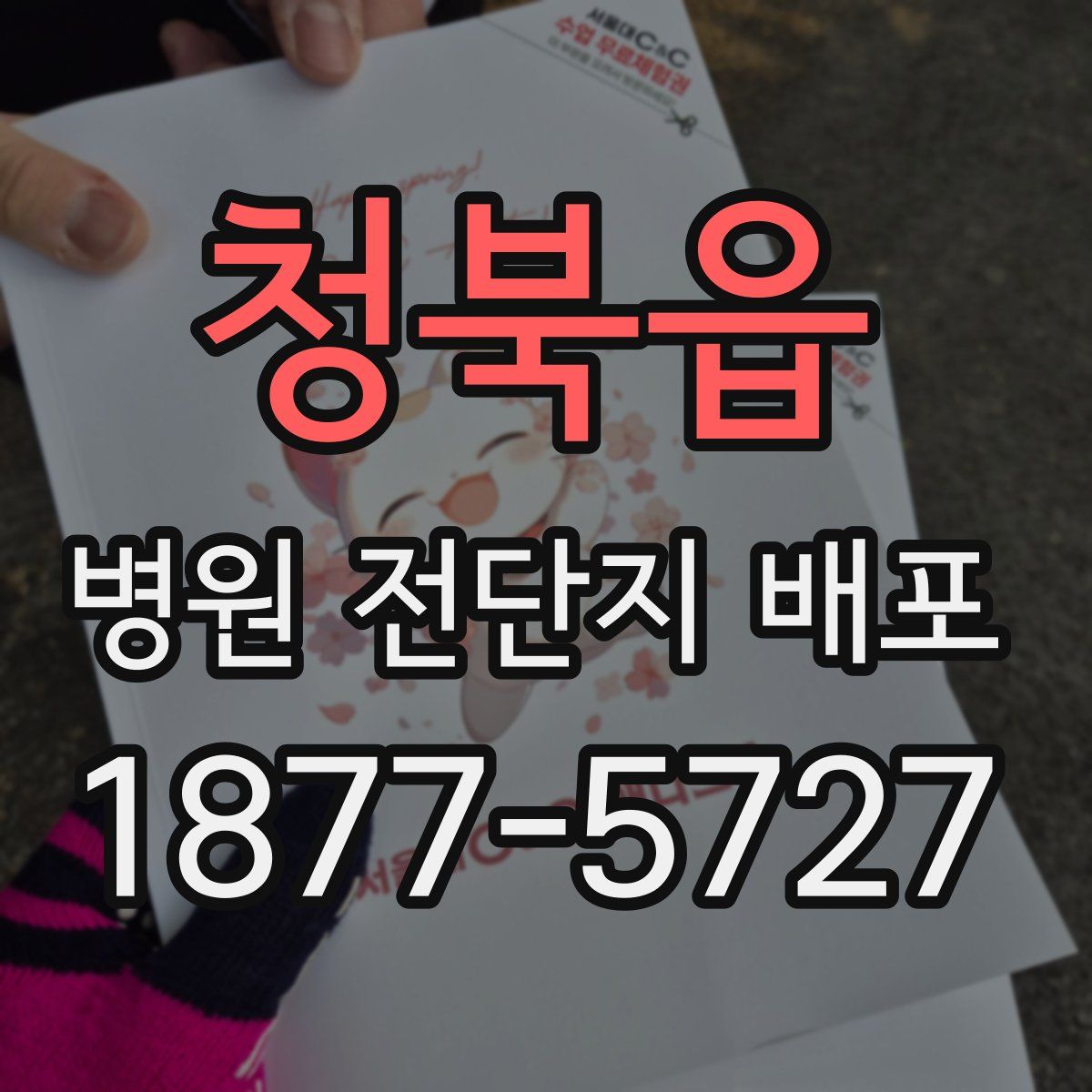 청북읍 병원 전단지 배포
