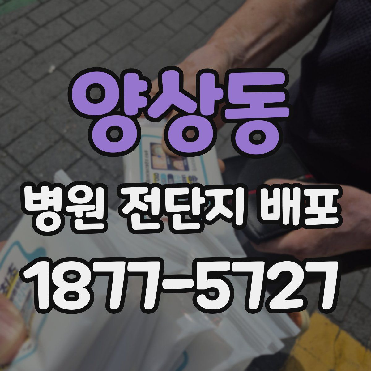 양상동 병원 전단지 배포