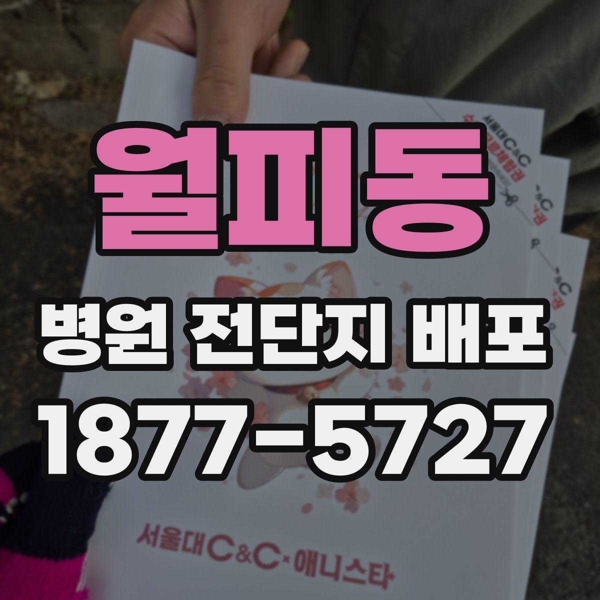 월피동 병원 전단지 배포