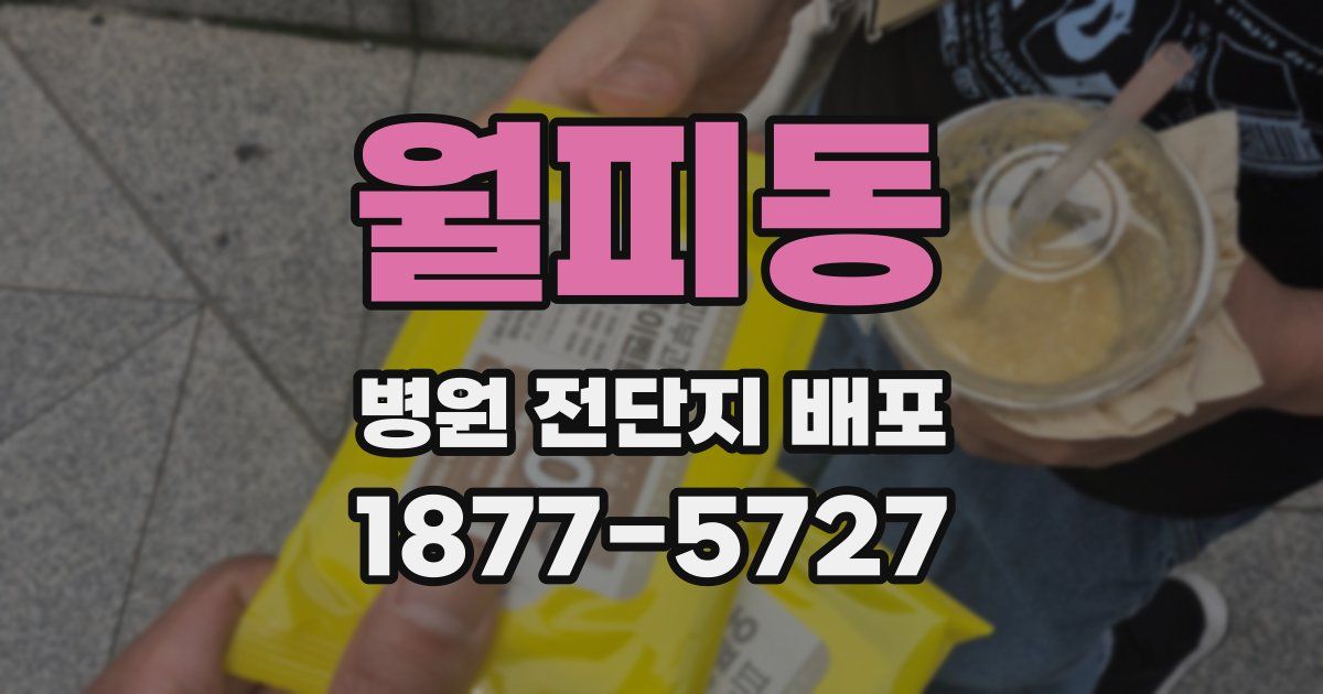 월피동 병원 전단지 배포