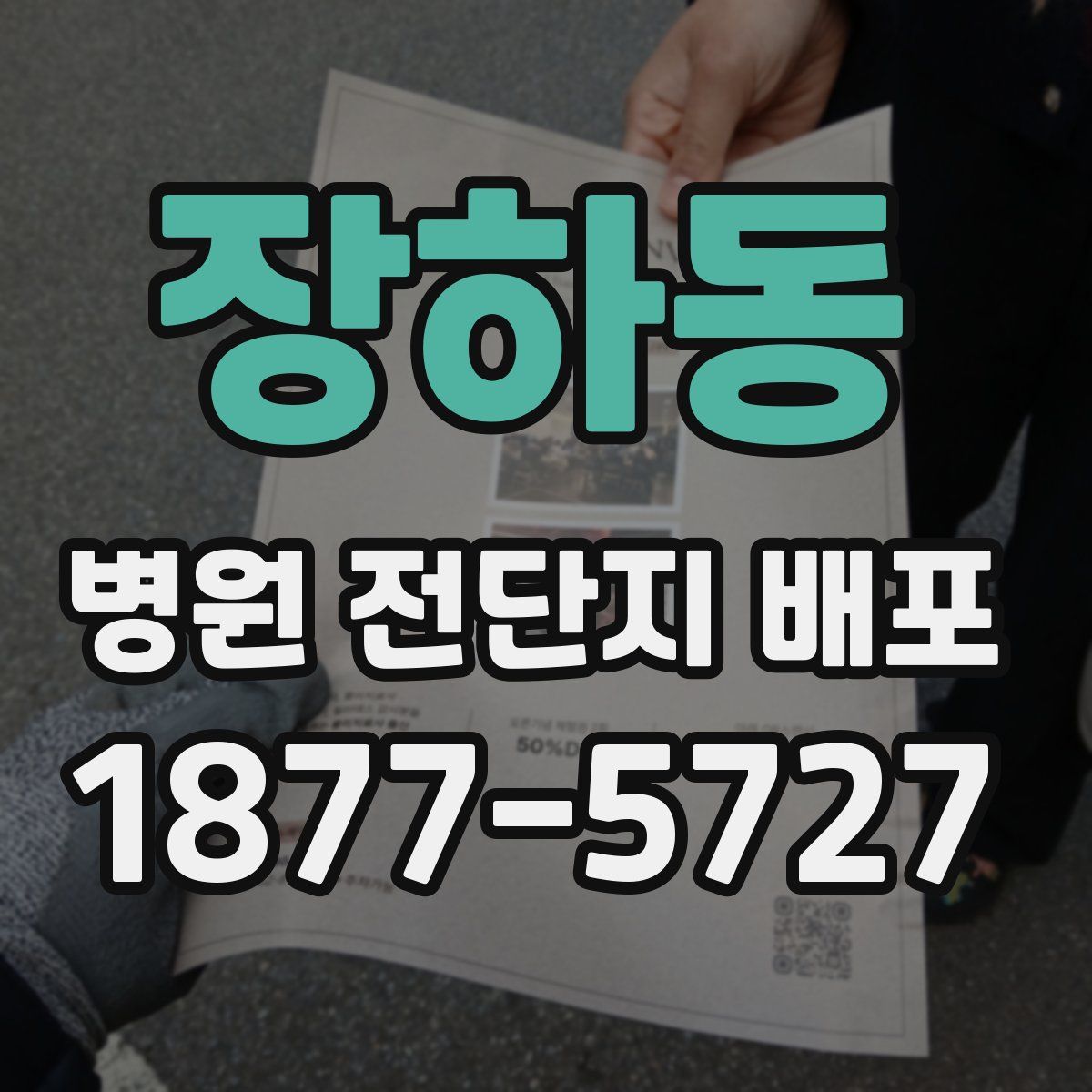 장하동 병원 전단지 배포