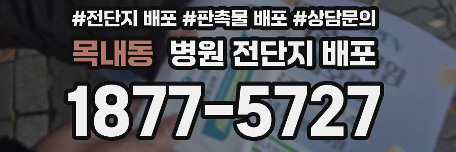 목내동 병원 전단지 배포
