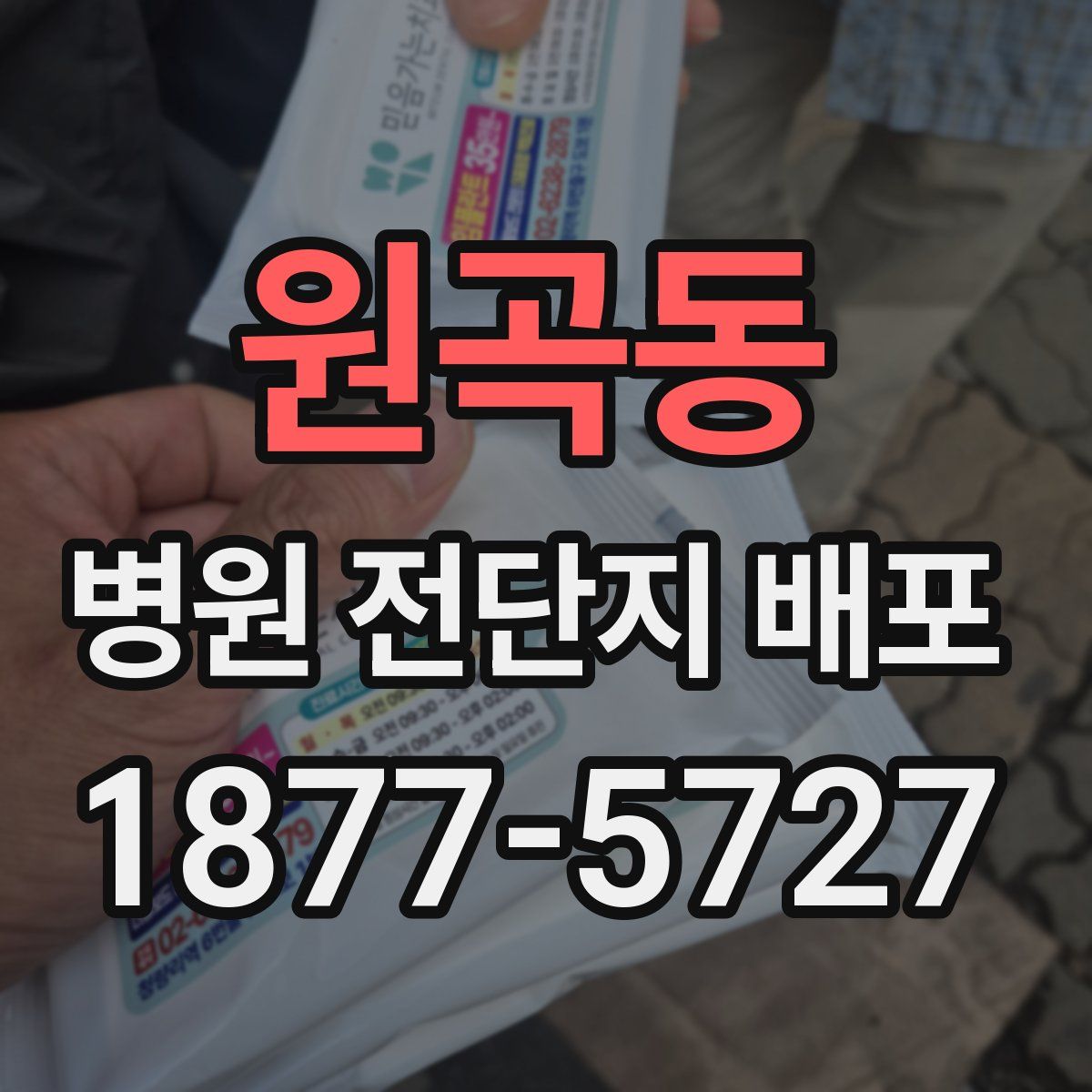 원곡동 병원 전단지 배포