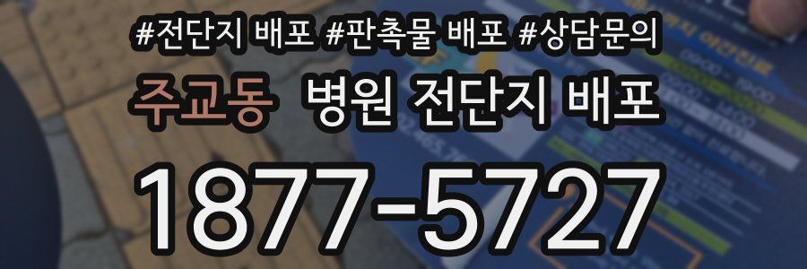 주교동 병원 전단지 배포