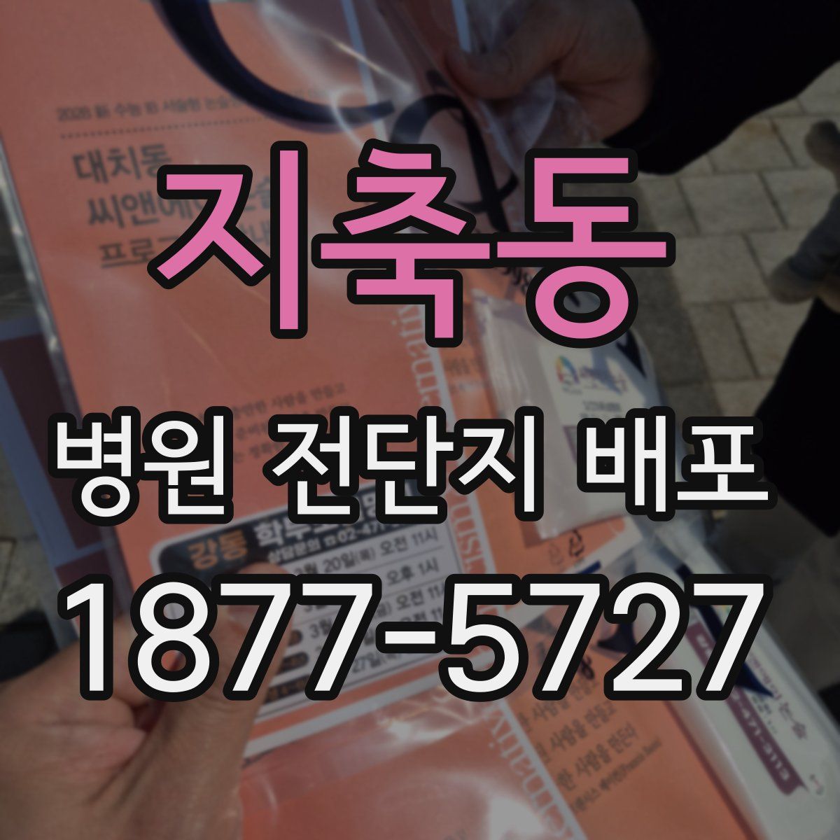 지축동 병원 전단지 배포