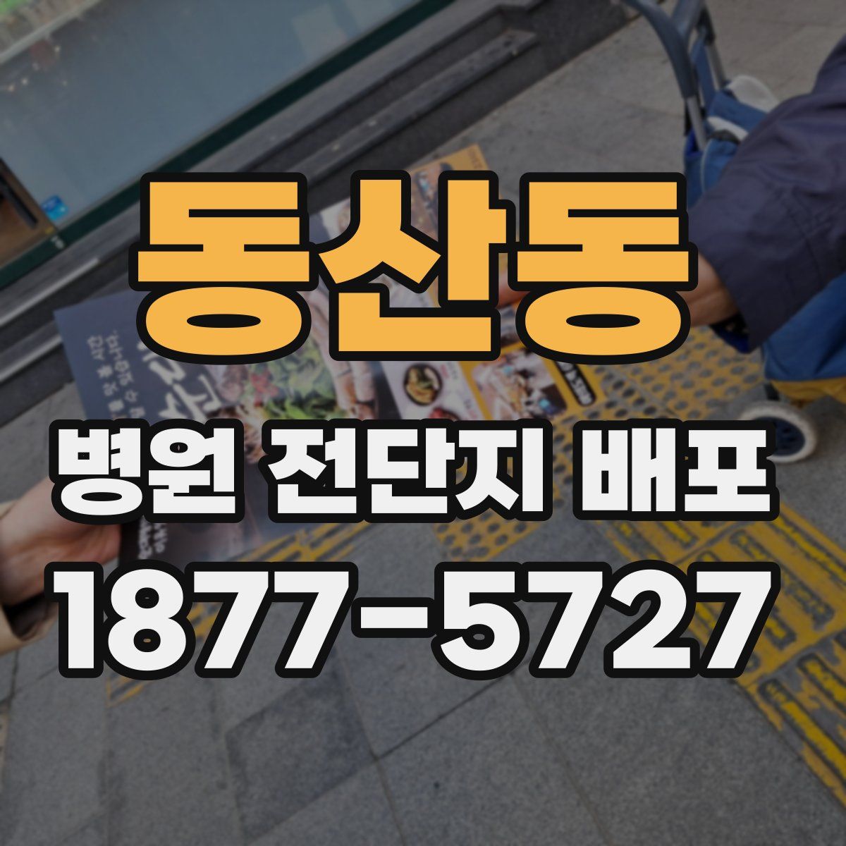 동산동 병원 전단지 배포