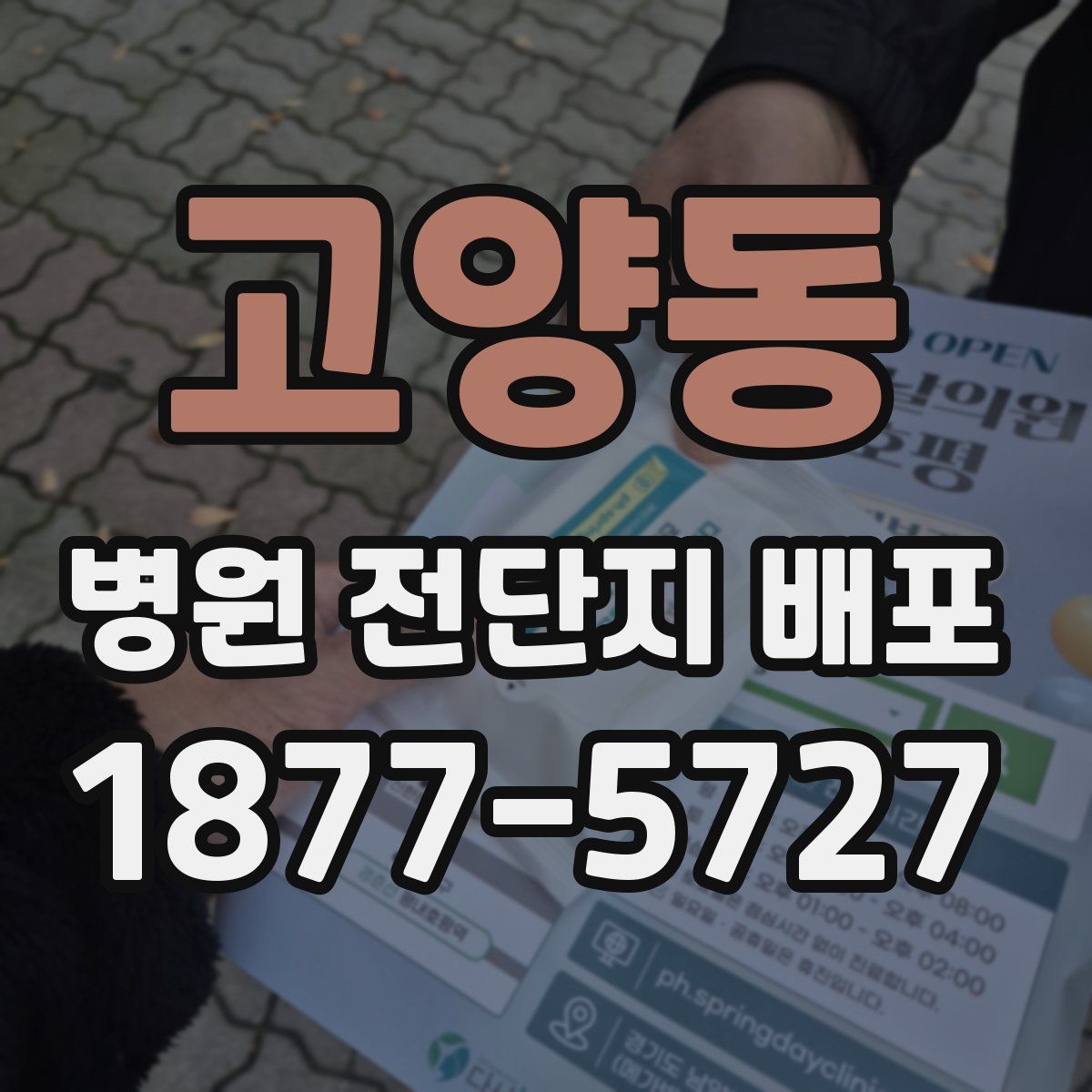고양동 병원 전단지 배포