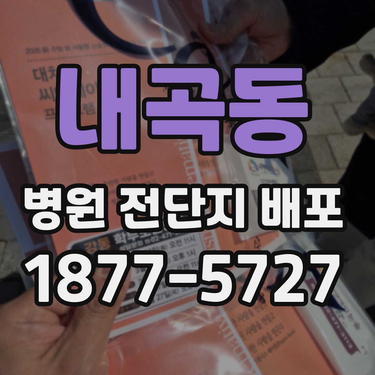 내곡동 병원 전단지 배포