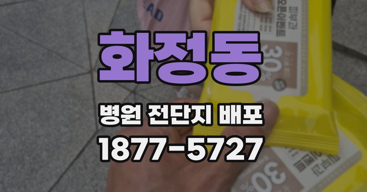 화정동 병원 전단지 배포