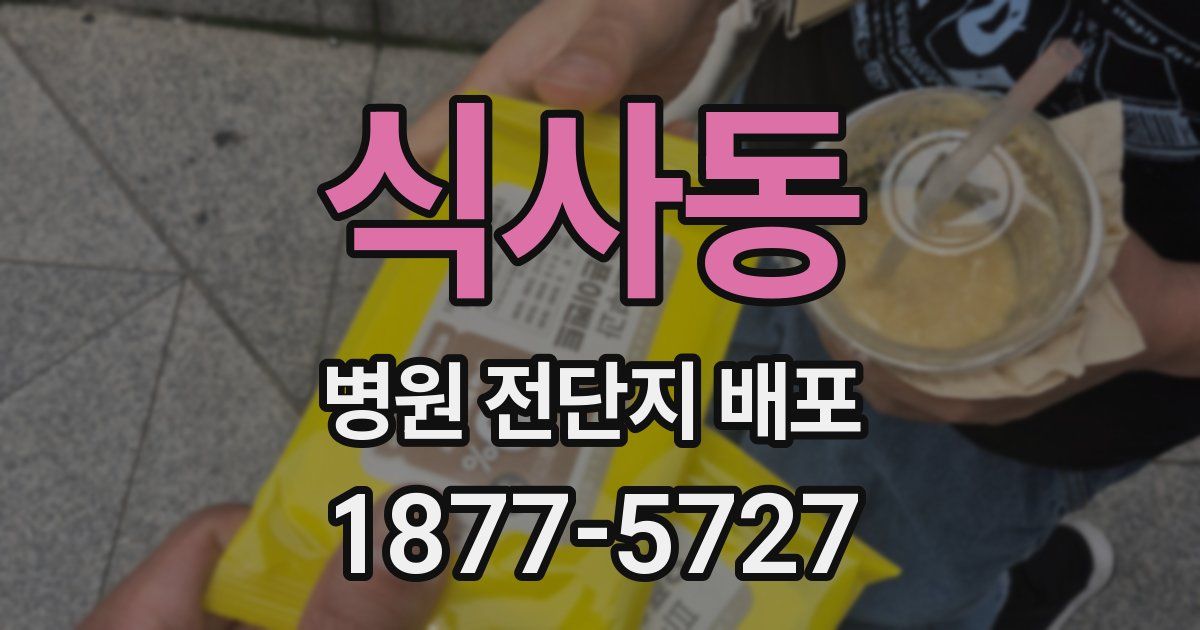 식사동 병원 전단지 배포