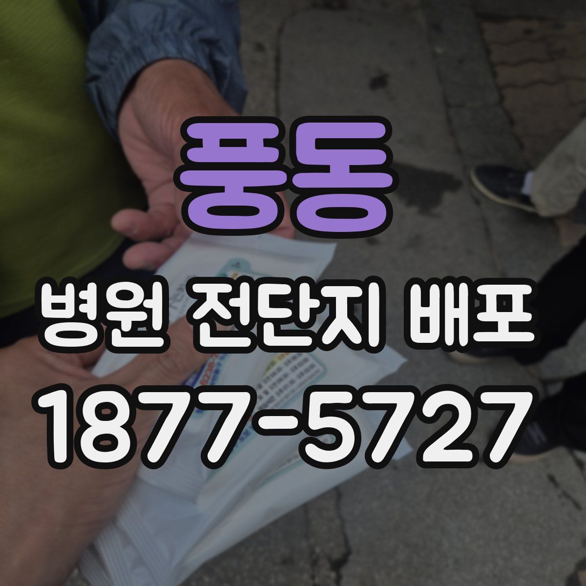 풍동 병원 전단지 배포