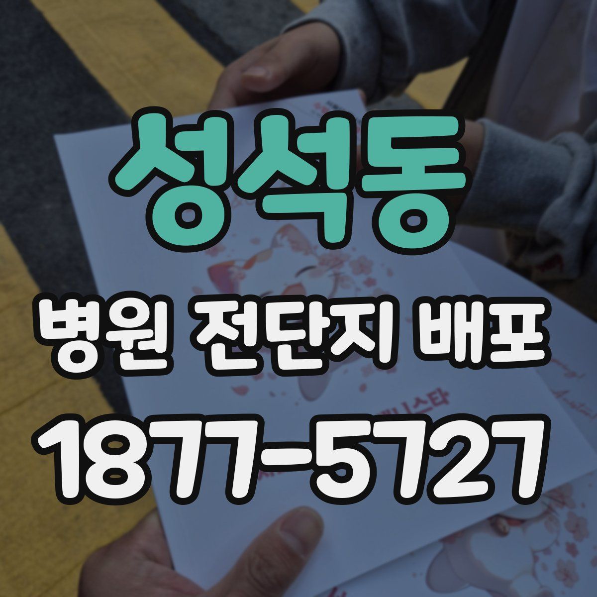 성석동 병원 전단지 배포