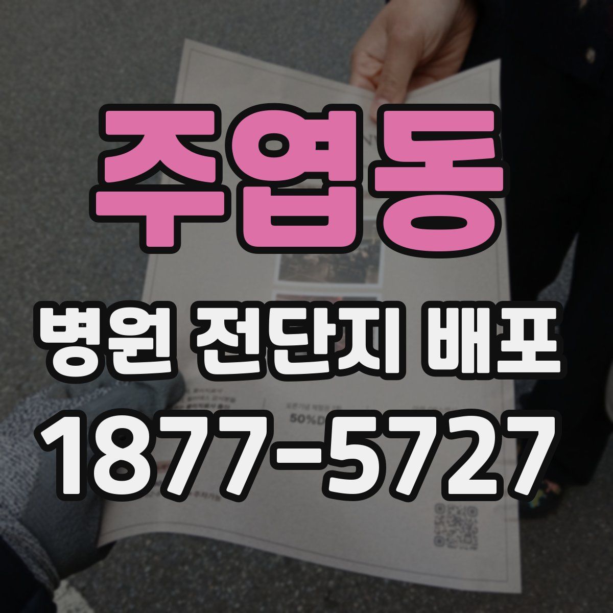 주엽동 병원 전단지 배포