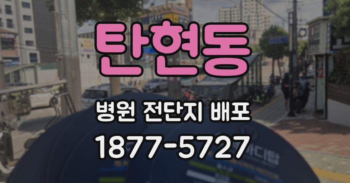 탄현동 병원 전단지 배포