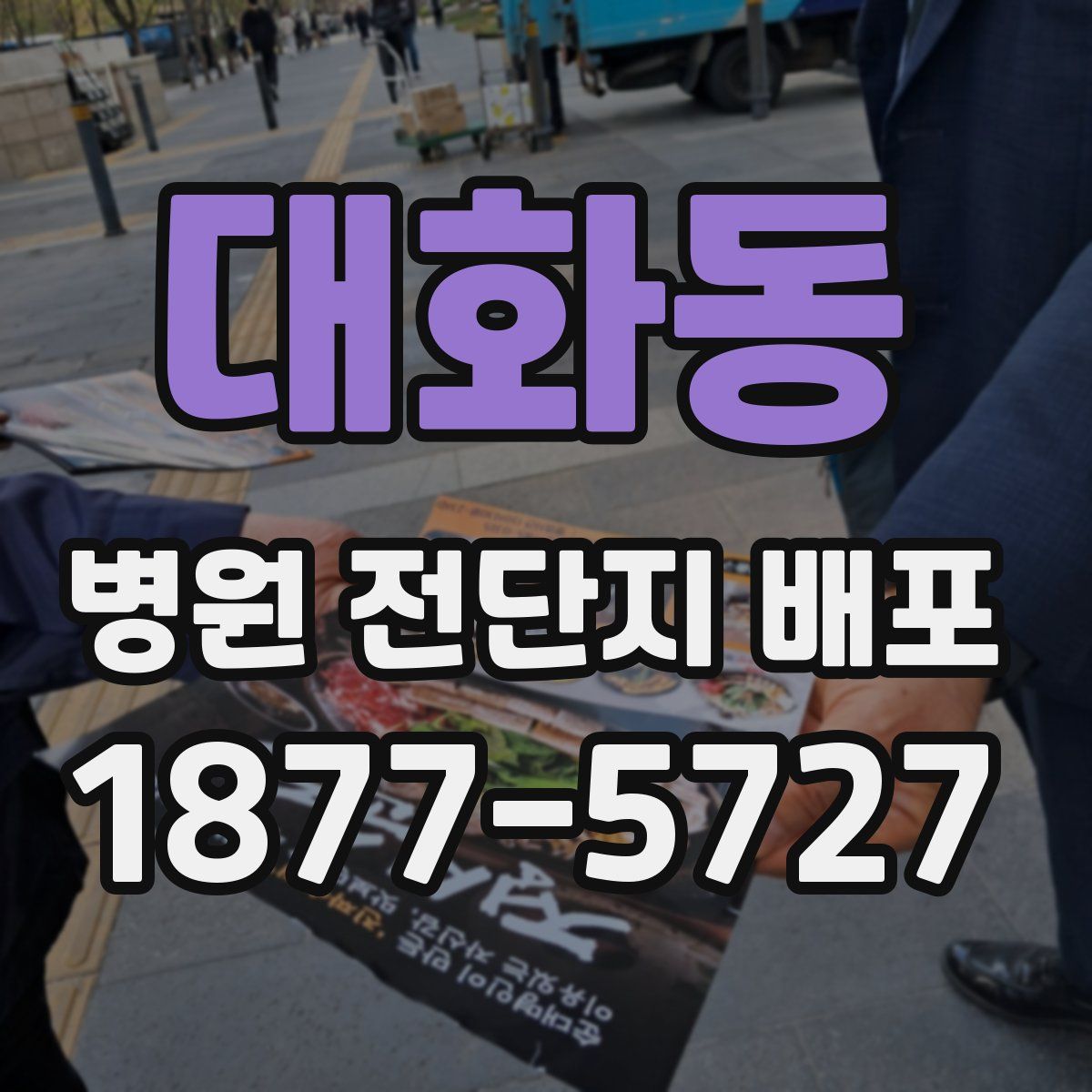 대화동 병원 전단지 배포