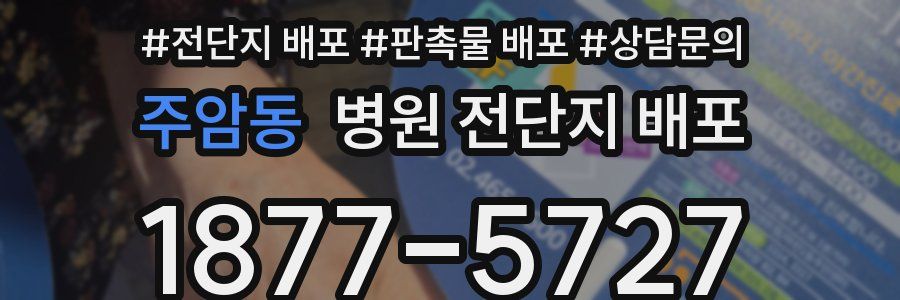 주암동 병원 전단지 배포
