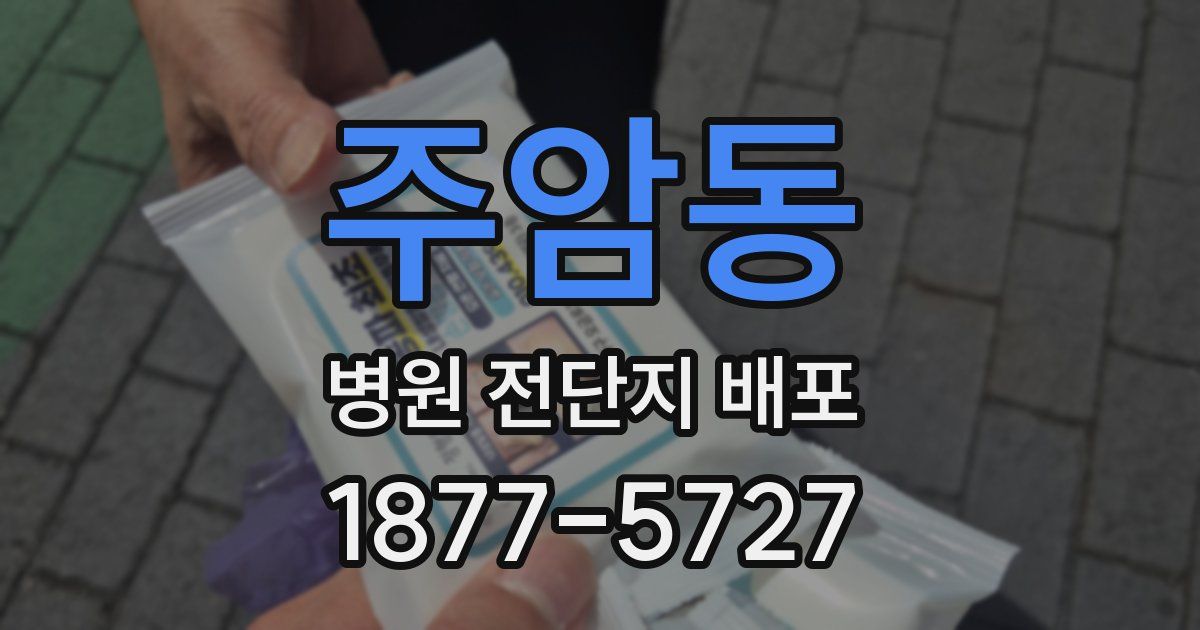 주암동 병원 전단지 배포