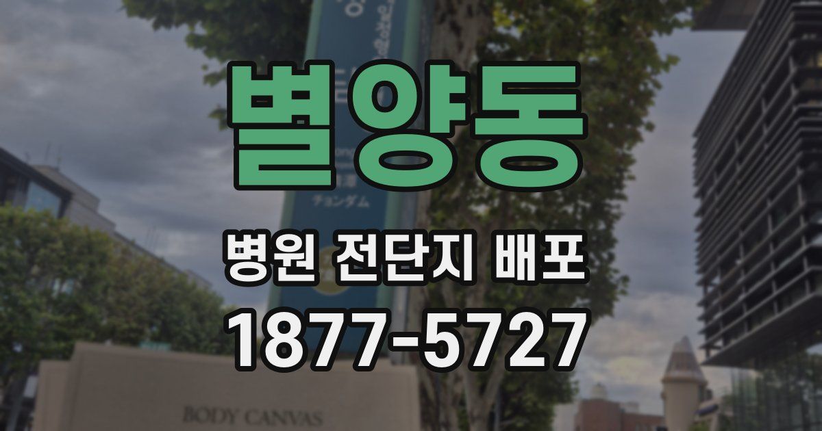 별양동 병원 전단지 배포