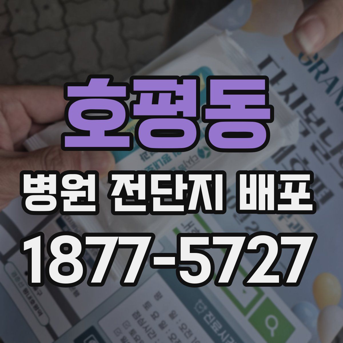 호평동 병원 전단지 배포