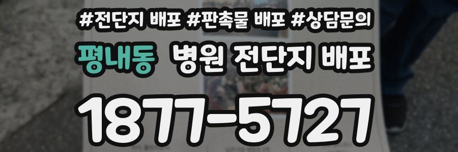 평내동 병원 전단지 배포