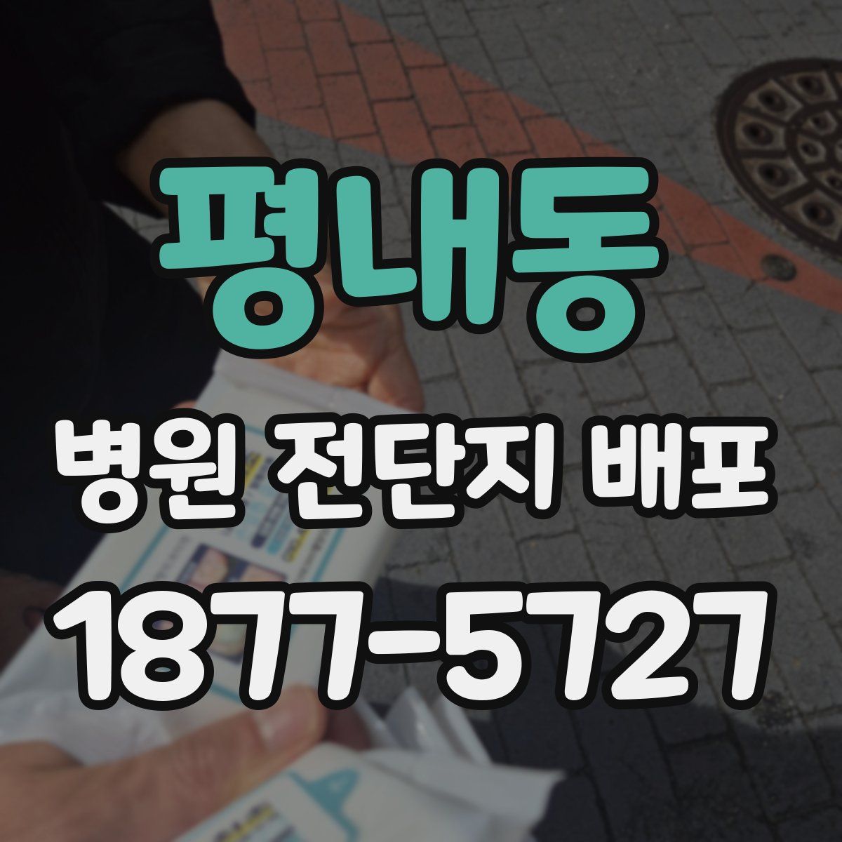평내동 병원 전단지 배포