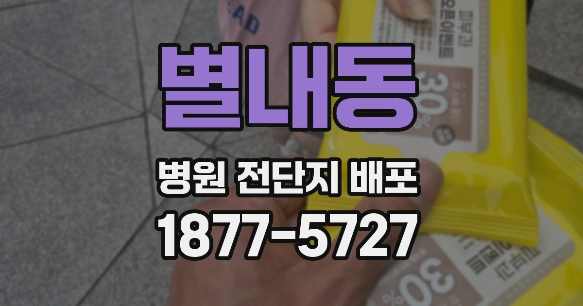 별내동 병원 전단지 배포