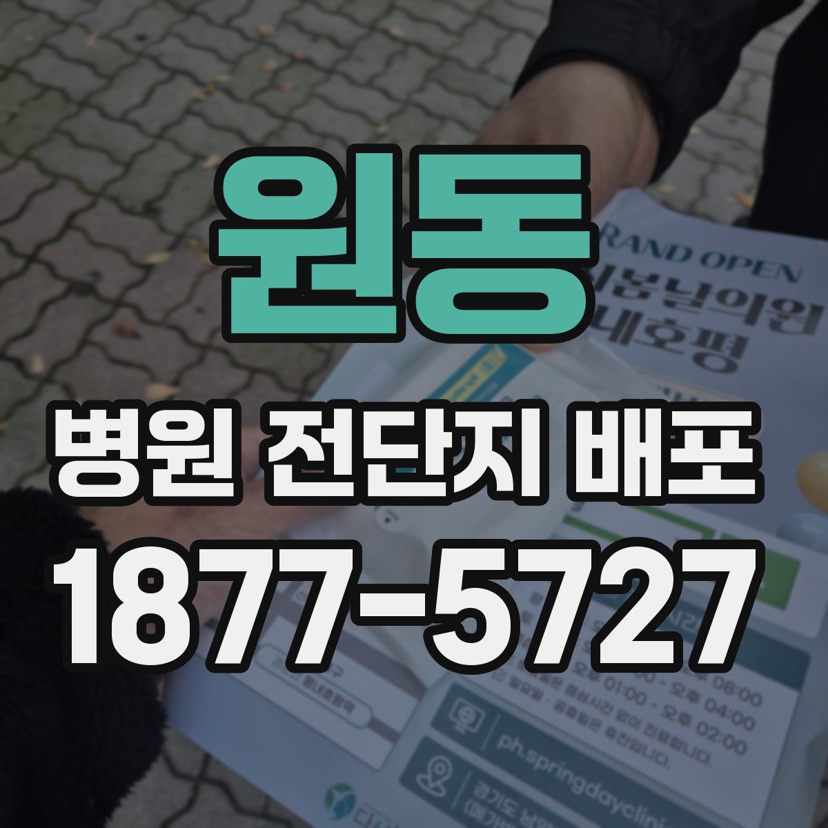 원동 병원 전단지 배포