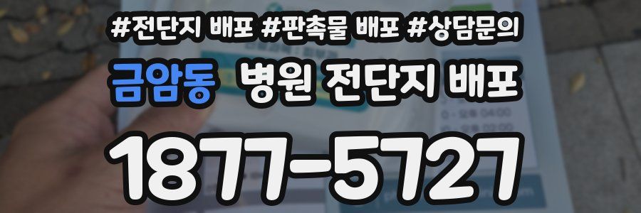 금암동 병원 전단지 배포
